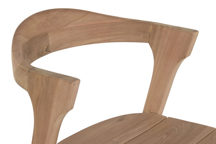 DKD Home Decor Silla de Teca Marrón