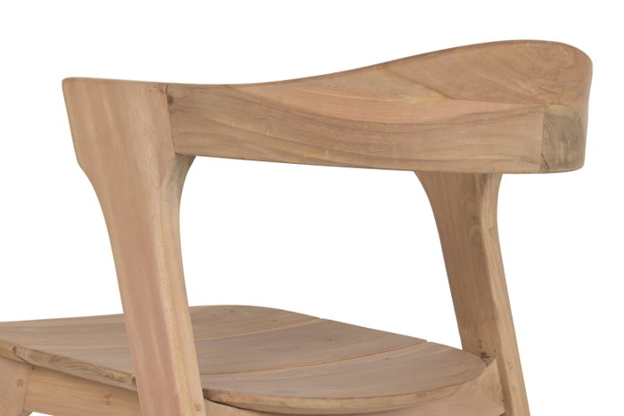 DKD Home Decor Silla de Teca Marrón