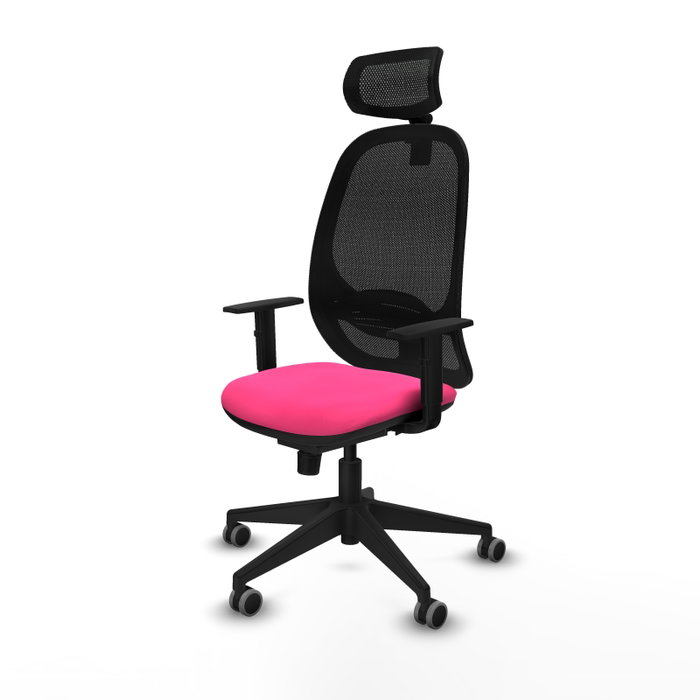 PIQUERAS Y CRESPO Silla de oficina Cilanco Rosa y Negro PIQUERAS Y CRESPO Silla de oficina Cilanco Rosa y Negro