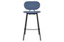 DKD Home Decor Taburete Loft Azul Negro 46 x 101 x 50 cm (2 Unidades)