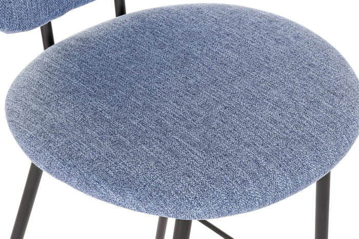 DKD Home Decor Taburete Loft Azul Negro 46 x 101 x 50 cm (2 Unidades)