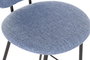 DKD Home Decor Taburete Loft Azul Negro 46 x 101 x 50 cm (2 Unidades)