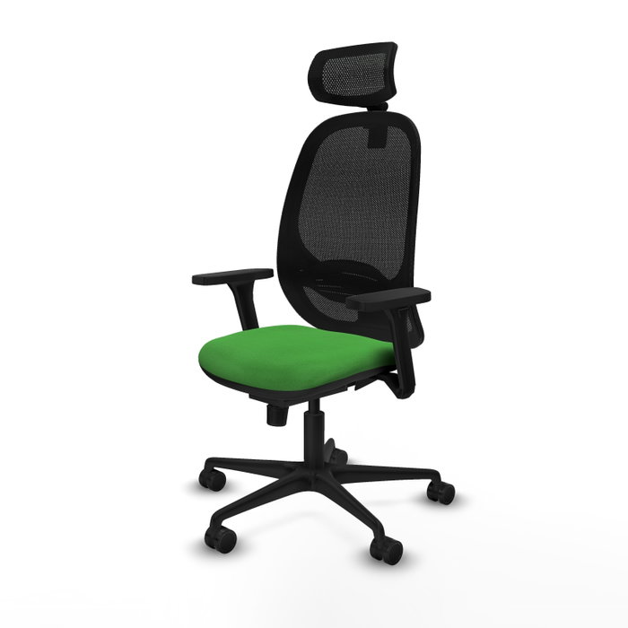 PIQUERAS Y CRESPO Silla de oficina Cilanco con mecanismo Sincro, Verde y Negro PIQUERAS Y CRESPO Silla de oficina Cilanco con mecanismo Sincro, Verde y Negro