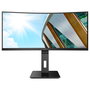 AOC CU34P2A Monitor Profesional Curvo 34 Pulgadas UltraWide QHD 3440x1440 21:9 100Hz 1ms 120% sRGB AMD FreeSync 2xHDMI DisplayPort USB 3.2 Hub Altavoces Negro