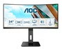 AOC CU34P2A Monitor Profesional Curvo 34'' QHD 21:9 Black