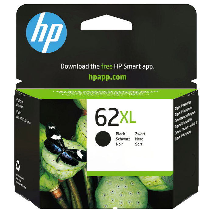 HP 62XL Negro Cartucho de Tinta de Alta Capacidad HP 62XL Negro Cartucho de Tinta de Alta Capacidad