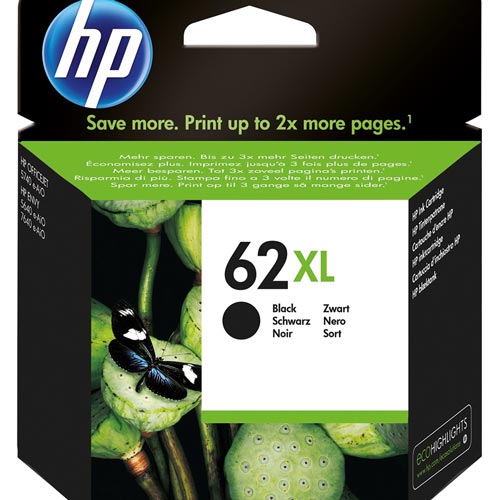 HP 62XL Cartucho de tinta Negro Alto Rendimiento HP 62XL Cartucho de tinta Negro Alto Rendimiento