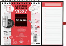 Finocam Calendario Imán Mensual 2027 XS 140x150 para Escribir
