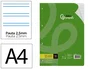 Liderpapel Recambio A4 100 hojas 100g pauta 2,5mm con margen y 4 taladros