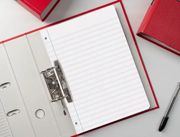 Liderpapel Recambio A4 100 Hojas 100gr Pauta 5ª 2.5mm Con Margen 4 Taladros