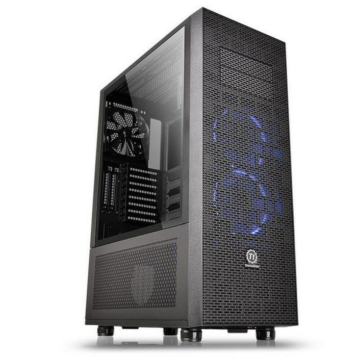 Caja Semitorre ATX THERMALTAKE CA-1F8-00M1WN-02 Azul Negro