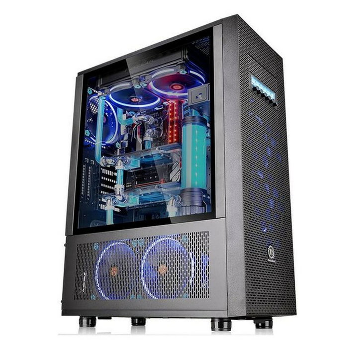 Caja Semitorre ATX THERMALTAKE CA-1F8-00M1WN-02 Azul Negro