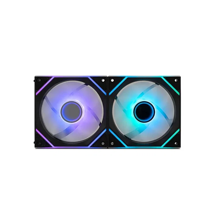 Nox Pack 3 Ventiladores Hummer Pro Link ARGB 12cm, Conexión Magnética, PWM, Silencioso 33.5dB, Espejo Infinito, Negro, Refrigeración PC