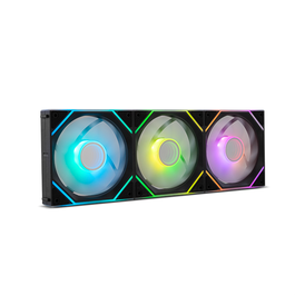 NOX Hummer Pro Link - Pack de 3 Ventiladores PC 120mm ARGB con Conexión Magnética sin Cables, Efecto Espejo Infinito, PWM, 1800 RPM, Antivibración, Negro