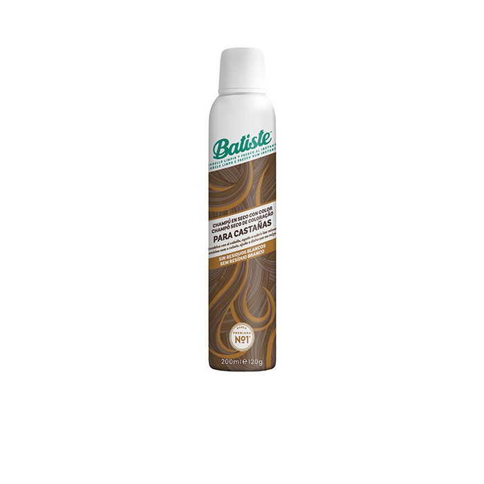 Batiste Champú en Seco Castañas 200 ml - Refresca y Cubre Raíces y Canas con un Toque de Tinte Batiste Champú en Seco Castañas 200 ml - Refresca y Cubre Raíces y Canas con un Toque de Tinte