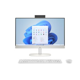 HP 24-cr0130ns PC todo en uno, Intel Core i5-1335U, 16 GB RAM, 512 GB SSD, Blanco caracola