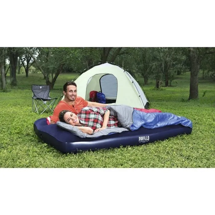 Bestway Colchón Doble con Bomba de Pie Integrada 191x137x28 cm