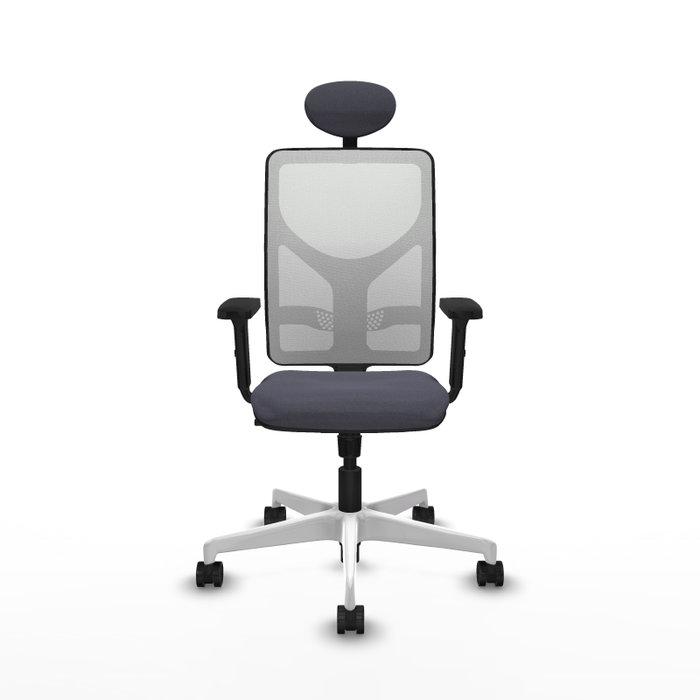 PIQUERAS Y CRESPO Silla de oficina Motilla con mecanismo Sincro, Gris oscuro y Blanco PIQUERAS Y CRESPO Silla de oficina Motilla con mecanismo Sincro, Gris oscuro y Blanco