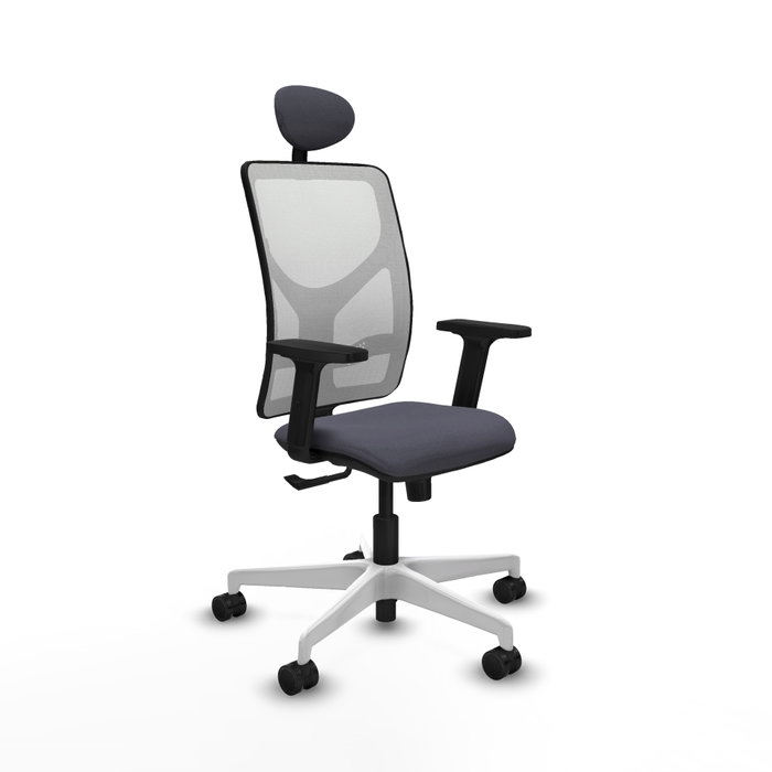 PIQUERAS Y CRESPO Silla de oficina Motilla con mecanismo Sincro, Gris oscuro y Blanco PIQUERAS Y CRESPO Silla de oficina Motilla con mecanismo Sincro, Gris oscuro y Blanco