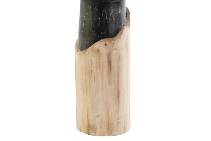 DKD Home Decor Figura de Mango Tallado con Diseño de Ajedrez, Pack de 2