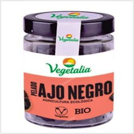 Vegetalia Ajo Negro Pelado 200Gr.Bio Ecológico Vegano Sin Gluten Sin Lactosa Sin Azúcar