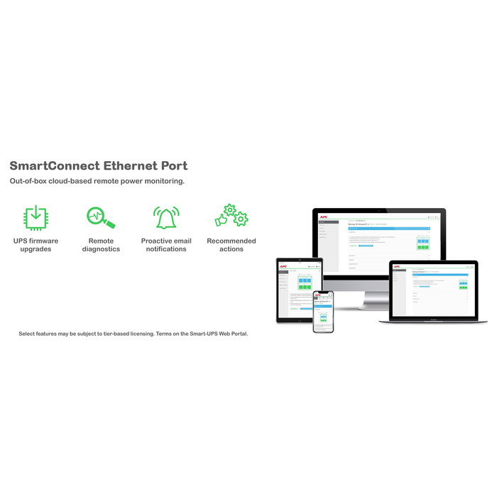 APC SMT3000IC Smart-UPS Tower SAI/UPS Line Interactive 3000VA 2700W 9 Salidas AC 98.4% Eficiencia