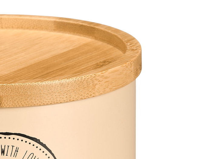 Kinvara Tarro Apilable Tapa Bambú Beige (Pack de 12) Kinvara Tarro Apilable Tapa Bambú Beige (Pack de 12)