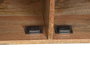 DKD Home Decor Mueble TV Sunny 23 Blanco Natural 145x40x60 cm Madera Mango 4 Puertas Talladas