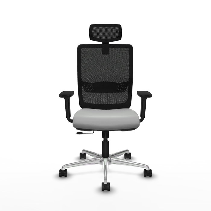 PIQUERAS Y CRESPO Silla de oficina Haches con mecanismo Sincro/Traslack, Gris claro y Negro PIQUERAS Y CRESPO Silla de oficina Haches con mecanismo Sincro/Traslack, Gris claro y Negro