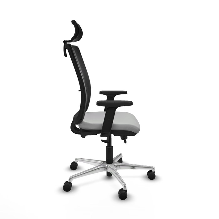 PIQUERAS Y CRESPO Silla de oficina Haches con mecanismo Sincro/Traslack, Gris claro y Negro PIQUERAS Y CRESPO Silla de oficina Haches con mecanismo Sincro/Traslack, Gris claro y Negro