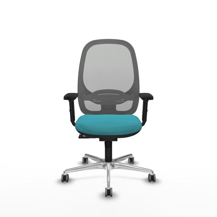 PIQUERAS Y CRESPO Silla de oficina Cilanco con mecanismo Sincro, Turquesa y Gris PIQUERAS Y CRESPO Silla de oficina Cilanco con mecanismo Sincro, Turquesa y Gris
