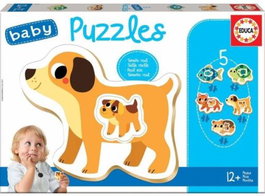 EDUCA BORRAS Baby Puzzle Animales de Madera 5 Piezas
