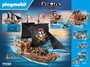 Playmobil Gran Barco Pirata Flotante para Niños con Accesorios y Figuras