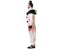 Disfraz Payaso Macabro con Mono Blanco y Detalles Negros para Hombre Adulto - Tallas XS y S - Halloween