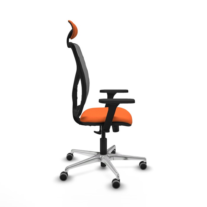 PIQUERAS Y CRESPO Silla de oficina Motilla Naranja y Gris con mecanismo Sincro PIQUERAS Y CRESPO Silla de oficina Motilla Naranja y Gris con mecanismo Sincro