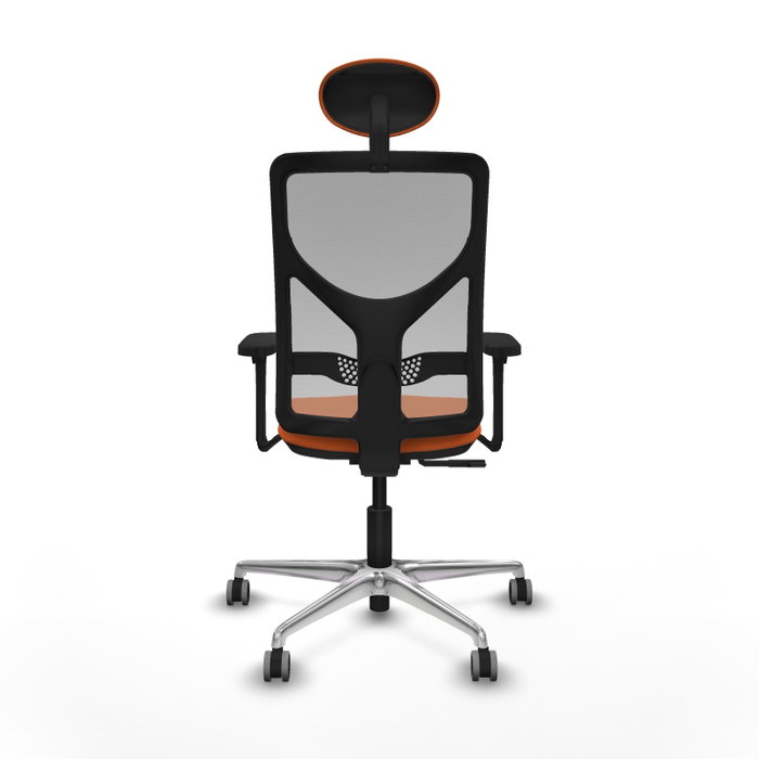 PIQUERAS Y CRESPO Silla de oficina Motilla Naranja y Gris con mecanismo Sincro PIQUERAS Y CRESPO Silla de oficina Motilla Naranja y Gris con mecanismo Sincro