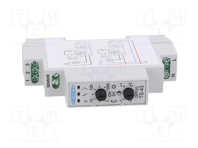 MART Interruptor de crepúsculo TS-43-4 230VAC SPDT 16A