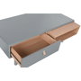 DKD Home Decor Mesa de Centro MDF PU Gris 120x60x40