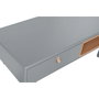 DKD Home Decor Mesa de Centro MDF PU Gris 120x60x40