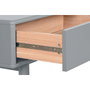 DKD Home Decor Mesa de Centro MDF PU Gris 120x60x40