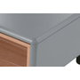 DKD Home Decor Mesa de Centro MDF PU Gris 120x60x40