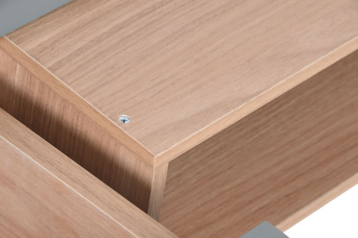 DKD Home Decor Urban Mesa de Centro Gris 120 x 60 x 40 cm