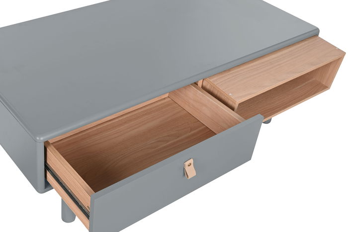 DKD Home Decor Urban Mesa de Centro Gris 120 x 60 x 40 cm