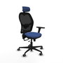 PIQUERAS Y CRESPO Silla de oficina Jorquera con mecanismo Sincro/Traslack Azul marino
