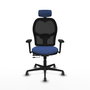 PIQUERAS Y CRESPO Silla de oficina Jorquera con mecanismo Sincro/Traslack Azul marino