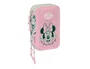 Safta Estuche Escolar Minnie Mouse Minty Triple Cremallera 37 Piezas