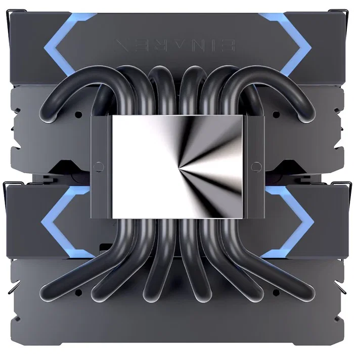 Einarex EXAC-GL-300-R-B Glide G300 Refrigerador para CPU con 2 Ventiladores 120mm RGB Negro - Compatible con Intel LGA y AMD AM4/AM5