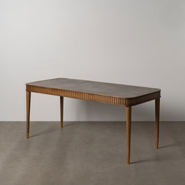 Mesa Comedor Madera-Microcemento Salón 180 X 80 X 76 cm