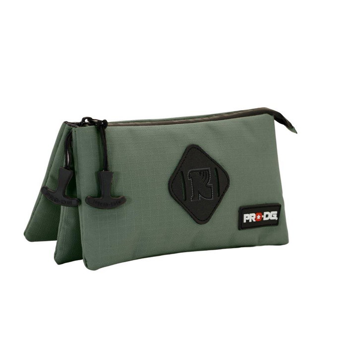 Pro-Dg SMART Estuche Portatodo Triple Verde Militar Repelente a Líquidos 11 x 23 x 7 cm