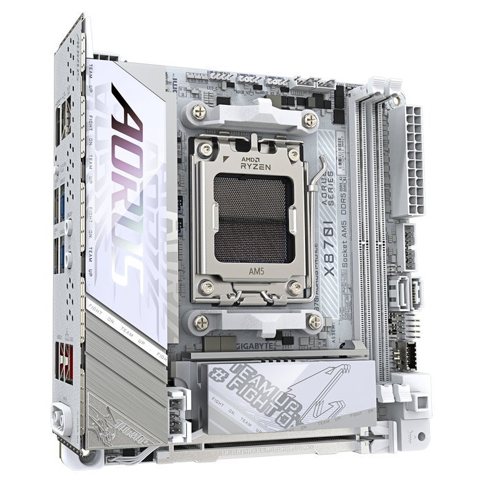 Gigabyte X870I AORUS PRO ICE Placa Base AM5 AMD X870 DDR5 M-ITX 8400MHz WiFi 7 Bluetooth 5.4 2.5GbE 2x M.2